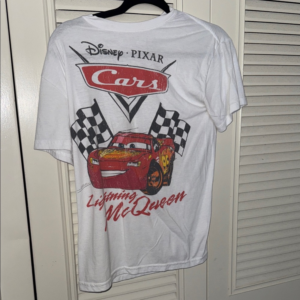 TWO Cars Lightning McQueen T-Shirts